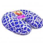 VIAGGI Microbead U Shape Travel Neck Pillow - Trellis Blue